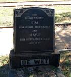 WET Sim, de 1893-1954 & Bessie 1893-1972