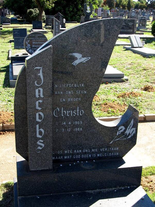 JACOBS Christo 1969-1988