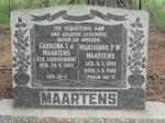 MAARTENS Marthinus P.W. 1881-1940 & Carolina I.J. LABUSCHAGNE 1886-