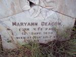 DEACON Maryann 1830-1903