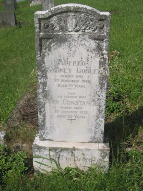 GOBLE Alfred Sydney -1946 & Amy Constance -1952
