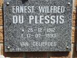 PLESSIS Ernest Wilfred, du 1912-1993
