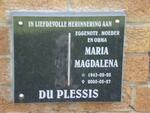 PLESSIS Maria Magdalena, du 1943-2005