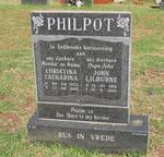 PHILPOT John Lilburne 1918-2005 & Christina Catharina 1922-2002