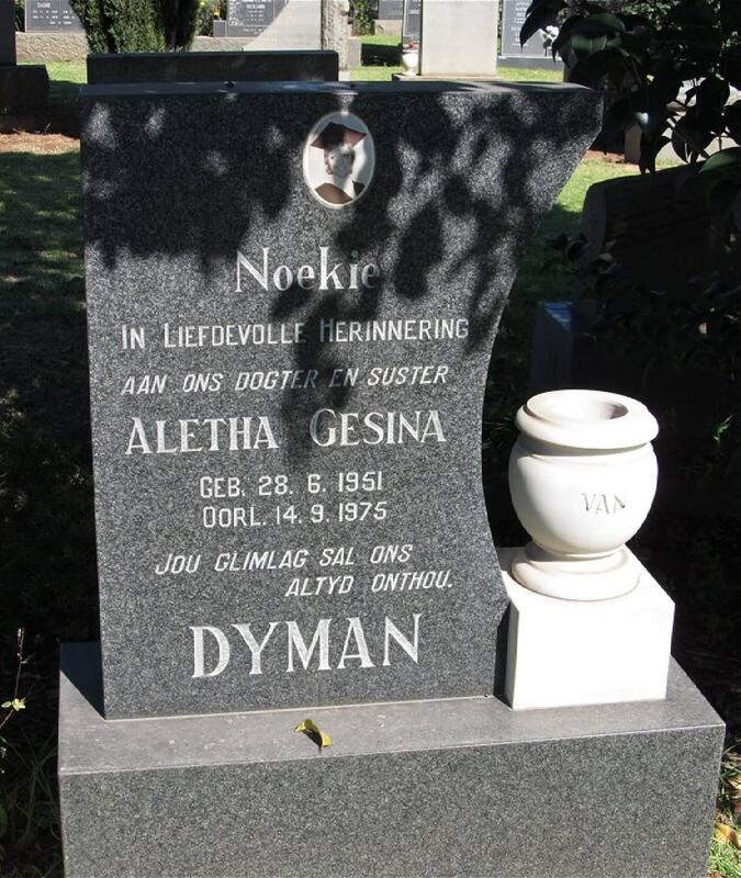 DYMAN Aletha Gesina 1951-1975