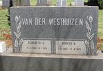 WESTHUIZEN Burger D., van der 1925-1975 & Elizabeth G. 1925-1975