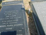 BADENHORST Jan Louis 1901-1988 & Catherina Maria Susanna 1901-1995 :: MILNE Dorette nee BADENHORST 1939-2001