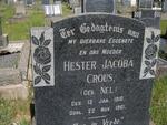CROUS Hester Jacoba nee NEL 1910-1961