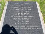 BROWN Henry Ernest 1900-1977 & Mabel Blanche KUHN 1904-1975