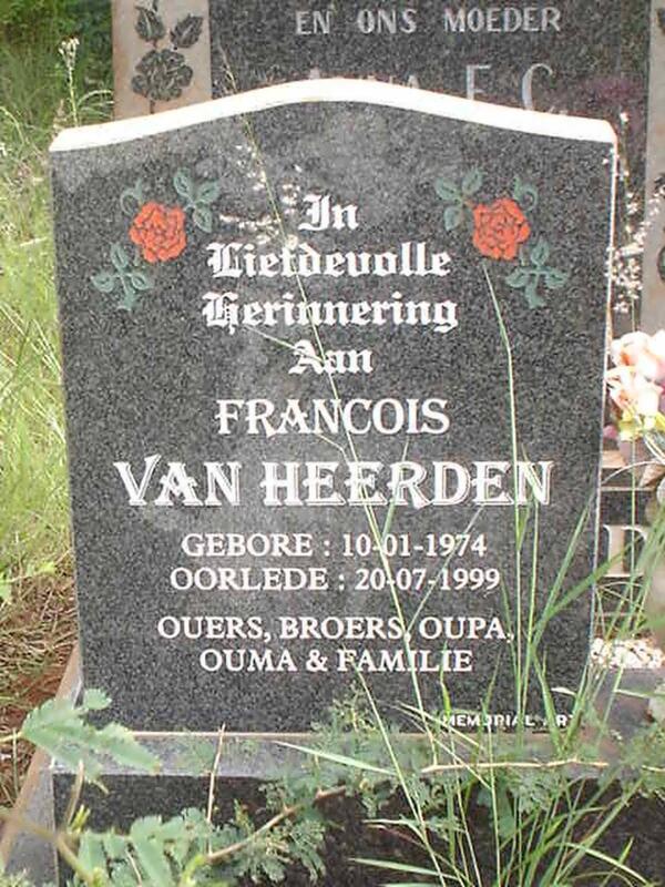 HEERDEN Francois, van 1974-1999