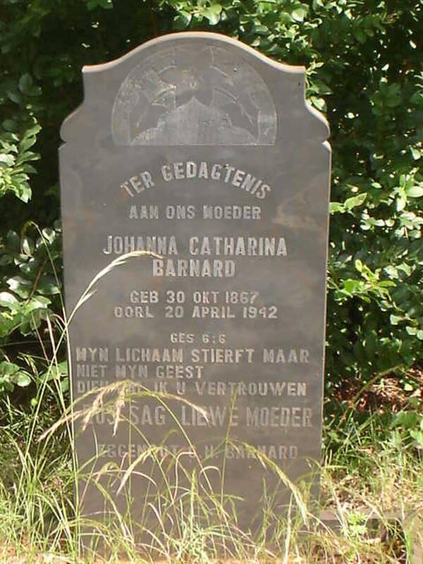 BARNARD Johanna  Catharina 1867-1942