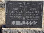 PLESSIS Gert C.J.S., du 1874-1967 & Susara M.E. POTGIETER 1880-1961