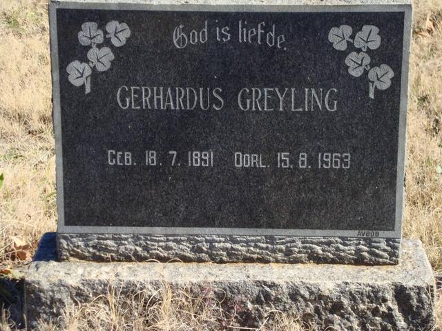 GREYLING Gerhardus 1891-1963