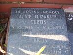 CURTIS Jack Horatio 1913-1996 & Alice Elizabeth 1918-1994
