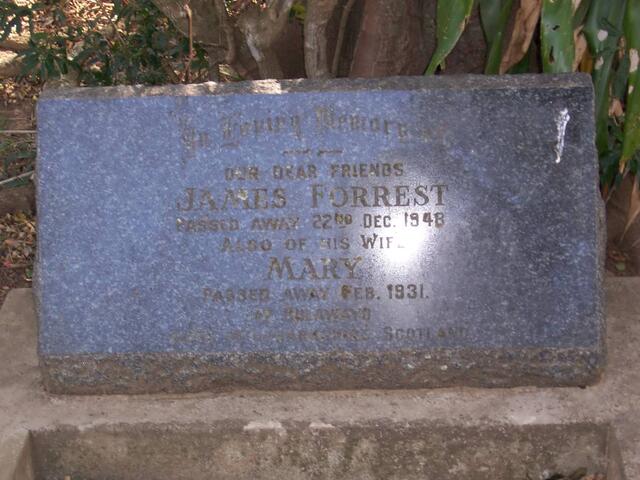 FORREST James -1948 & Mary -1931