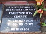 GEORGE Florence May 1926-2009