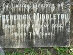 MIDDLETON Frederick -1932