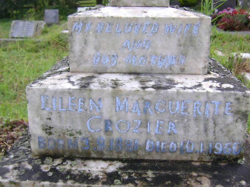 CROZIER Eileen Marguerite 1881-1950