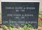 LEANDY de BUFANOS Camille Leandy 1862-1950 :: LEANDY de BUFANOS Lydie 1888-1969 :: LEANDY de BUFANOS Carl Aymone 1912-2002