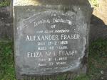 FRASER Alexander -1929 & Eliza Neil -1960