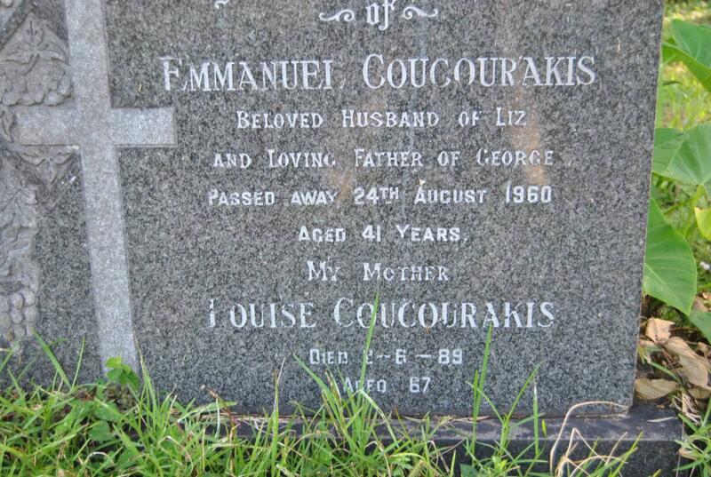 COUCOURAKIS Emmanuel -1960 :: COUCOURAKIS Louise -1889
