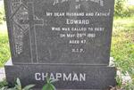 CHAPMAN Edward -1961