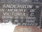 ANDERSON Victoria C. 1900-1986