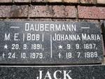 DAUBERMANN M.E. 1891-1979 & Johanna Maria 1897-1989