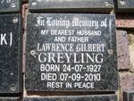 GREYLING Lawrence Gilbert 1927-2010