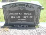 SWANEPOEL Zacharias A.J. 1913-1969 & Maria E. 1918-1997