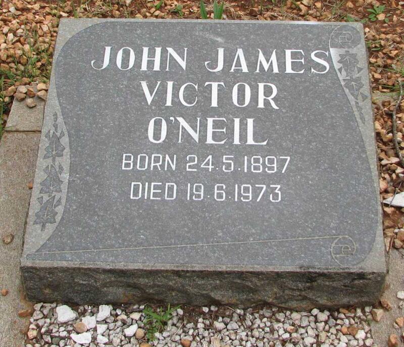 O'NEIL John James Victor 1897-1973