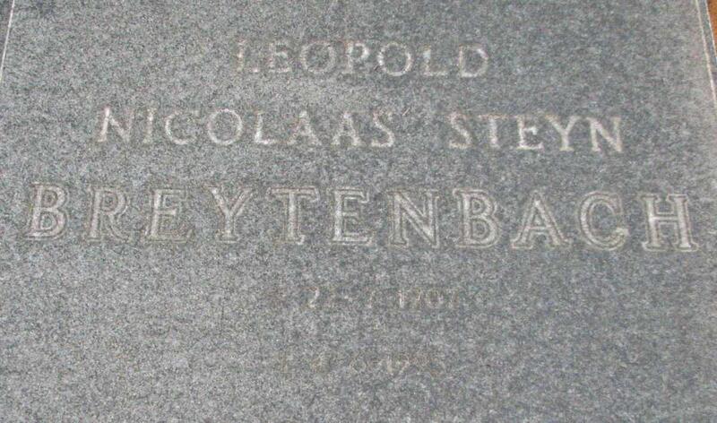 BREYTENBACH Leopold Nicolaas Steyn 1907-?