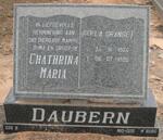 DAUBERN Chathrina Maria nee LA GRANGE 1924-1995