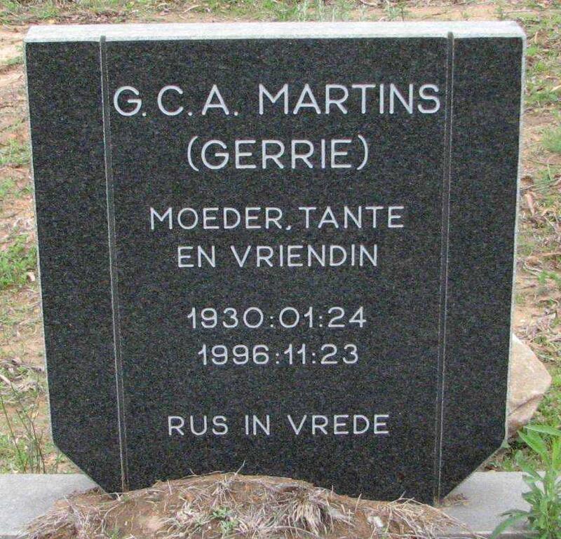 MAARTINS G.C.A. 1930-1996