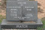PIATER Johannes Petrus 1908-1996 & Viennie 1918-2006