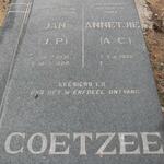 COETZEE J.P. 1931-1998 & A.C. 1938-