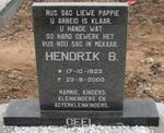 GEEL Hendrik B. 1923-2000