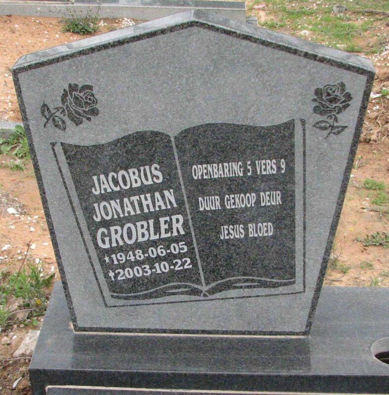 GROBLER Jacobus Jonathan 1948-2003