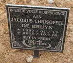 BRUYN Jacobus Christoffel, de 1927-2010