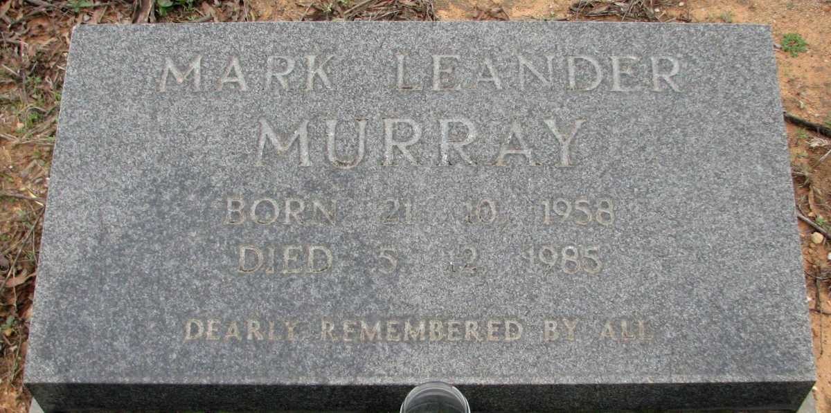 MURRAY Mark Leander 1958-1985
