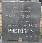 PRETORIUS Magiel Andries 1922-1986