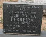 FERREIRA Elsie Sophia geb BOTHA 1913-1992