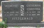 FITZGERALD Desmond 1916-1991 & Catherina Christina 1918-1997