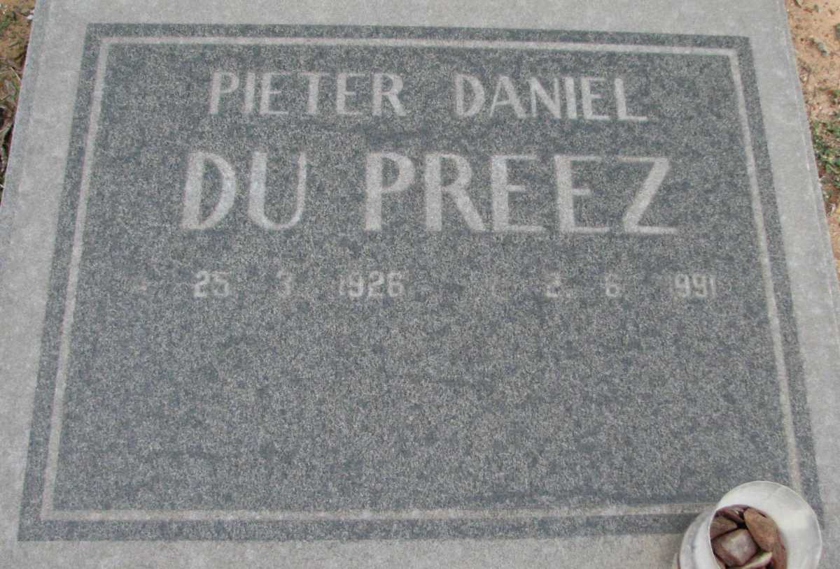 PREEZ Pieter Daniel, du 1926-1991