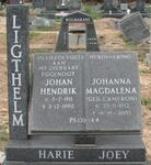 LIGTHELM Johan Hendrik 1911-1990 & Johanna Magdalena CAMERON 1912-2003