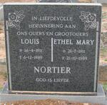 NORTIER Louis 1911-1989 & Ethel Mary 1911-1989