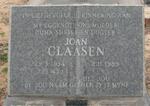 CLAASEN Joan 1934-1988