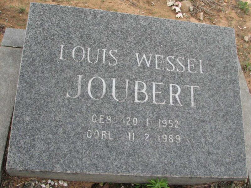 JOUBERT Louis Wessel 1952-1989
