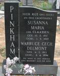 PINKHAM Warruce Cecil Delmont 1913-1994 & Susanna Maria CLAASSEN 1917-1989