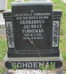 SCHOEMAN Gerhardus Jacobus 1931-1983